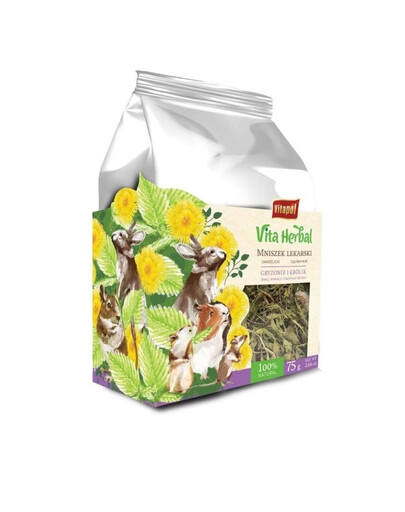 VITAPOL Vita Herbal pro hlodavce a králíky, pampeliška 75g