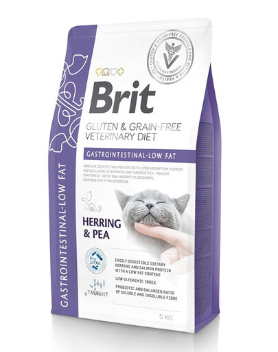 BRIT Veterinary Diets Cat Gastrointestinal Low Fat 5 kg