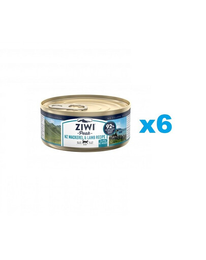 ZIWIPEAK Cat Mackerel & Lamb 6x85 g