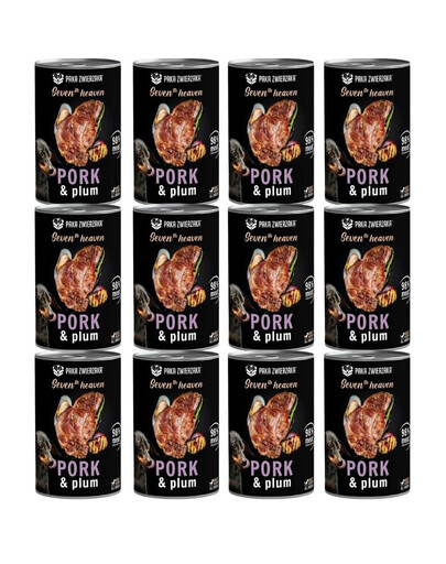 PAKA ZWIERZAKA Seventh Heaven 400 g vepřové maso a švestka 12x400 g