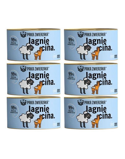 PAKA ZWIERZAKA Cat Lamb 6x200 g