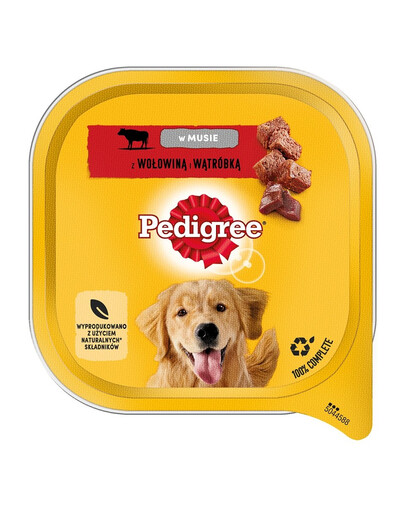 PEDIGREE Adult 300 g vlhké krmivo pro psy s hovězím masem a játry v pěně