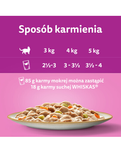 WHISKAS Tasty Mix Krémové variace s kuřecím, jehněčím a krůtím masem v omáčce 12x85g
