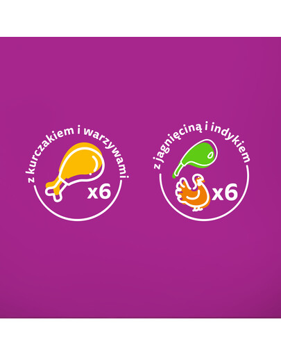 WHISKAS Tasty Mix Krémové variace s kuřecím, jehněčím a krůtím masem v omáčce 12x85g