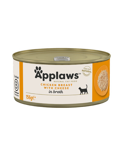 APPLAWS Cat konzerva kuřecí prsa a sýr 156g