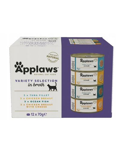 APPLAWS Cat multipack Supreme Colection mix 12 × 70 g