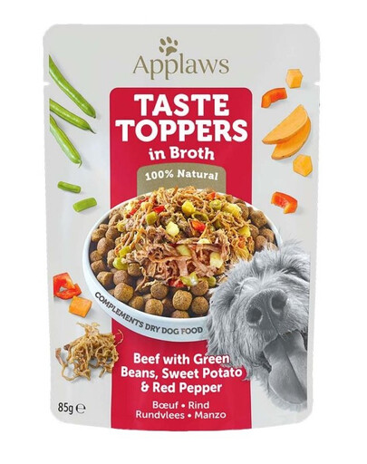 APPLAWS Taste Toppers Hovězí maso, zelené fazolky, paprika 85 g