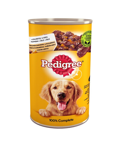 PEDIGREE Adult konzerva 1200g - vlhké kompletní krmivo pro dospělé psy s kuřecím masem a mrkví v želé