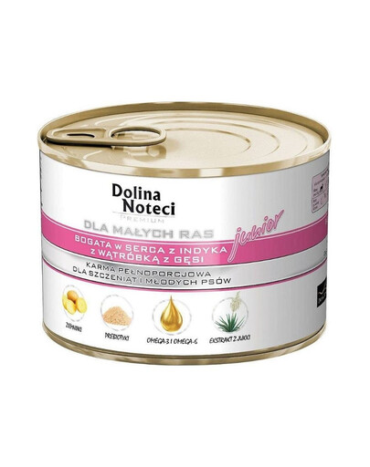 DOLINA NOTECI Premium Junior 185g konzerva pro štěňata malých plemen