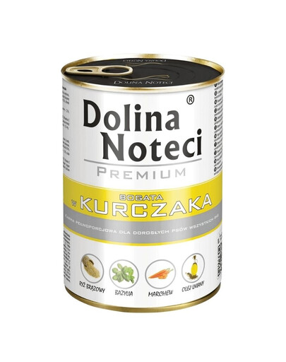 DOLINA NOTECI Premium bohatá na maso 400g konzervy pro psy