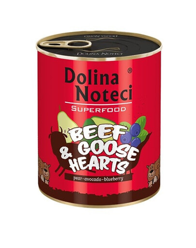 DOLINA NOTECI Premium SuperFood Hovězí a husí srdce 800g