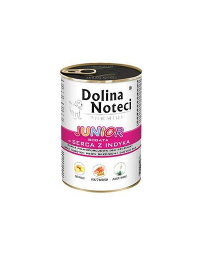 DOLINA NOTECI Premium Junior Malé rasy Krůtí srdce a Husí játra 400g