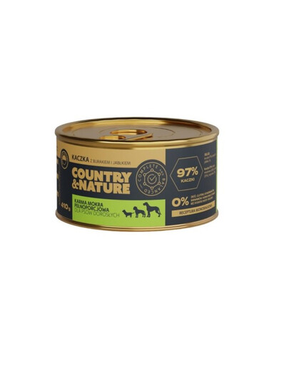 COUNTRY&NATURE Bezobilné krmivo s kachnou červenou řepou a jablkem 410 g