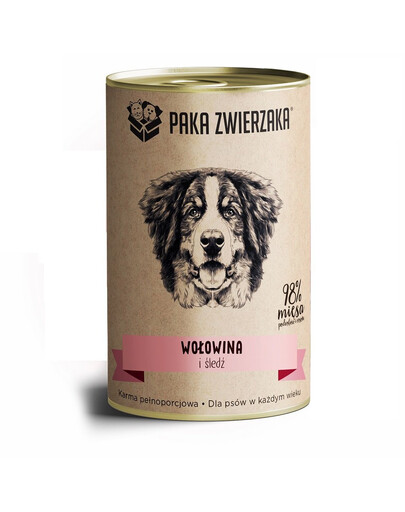 PAKA ZWIERZAKA Hovězí a sleď 400 g