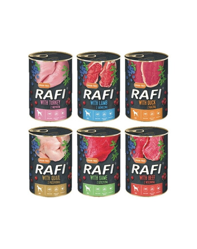 DOLINA NOTECI RAFI Mix 6 příchutí 400 g x 60