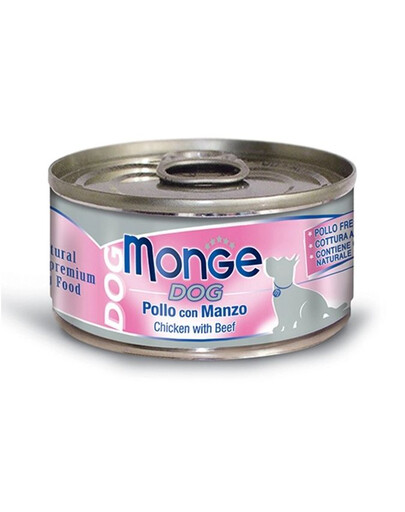 Monge Dog Natural kuře, hovězí 95 g