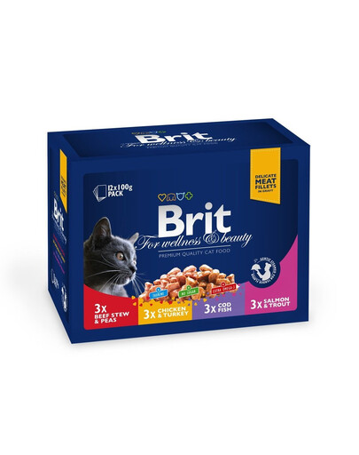 BRIT pouches family plate (12x100g)