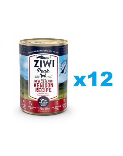 ZIWIPEAK Dog zvěřina  12 x 390 g