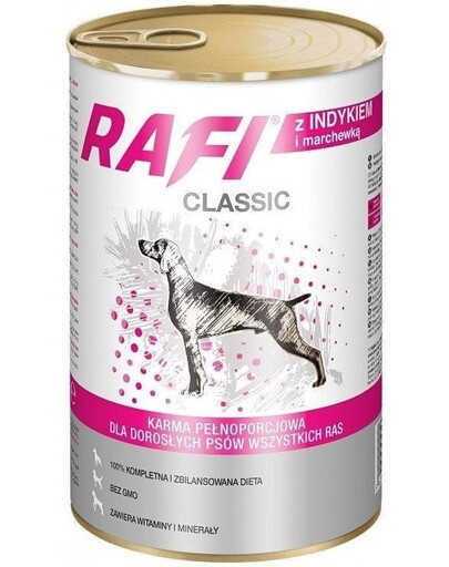 DOLINA NOTECI Rafi Classic s krůtím masem a mrkví v omáčcce 1240g