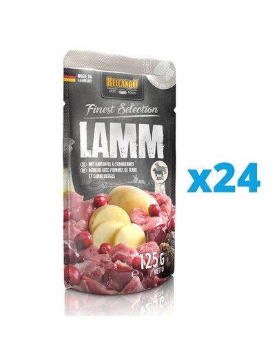 BELCANDO Jehněčí s bramborem & brusinkami 24x125 g