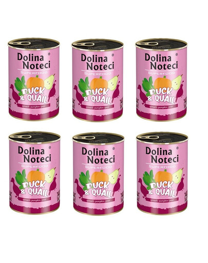 DOLINA NOTECI Premium SuperFood Kachna a Křepelka 400 g x 6ks