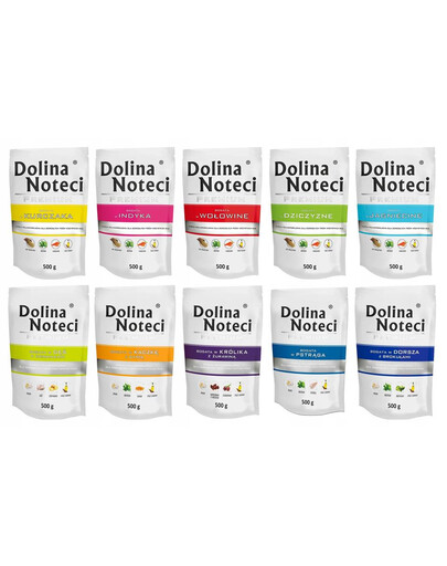 DOLINA NOTECI Premium Bohatá na maso MIX příchutí 10x500g