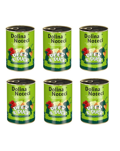 DOLINA NOTECI Premium SuperFood Jelen a Kachna 400 g x 6ks