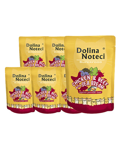 DOLINA NOTECI Superfood Kuře, hovězí, pražma 10x85 g