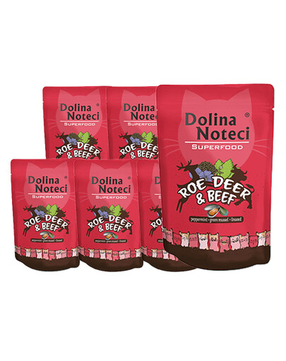 DOLINA NOTECI Superfood Srnčí a hovězí 10x85g