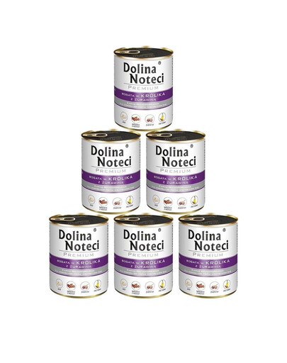 DOLINA NOTECI Premium králík s brusinkami 6x800g