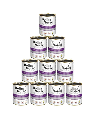 DOLINA NOTECI Premium králík s brusinkami 10x800g