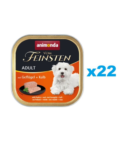 ANIMONDAVom Feinsten Classic drůbeží & telecí 22x150 g