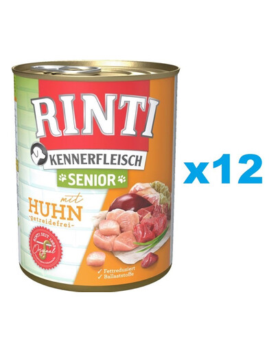 RINTI Kennerfleish Senior Chicken 12 x 800 g s kuřecím masem pro starší psy