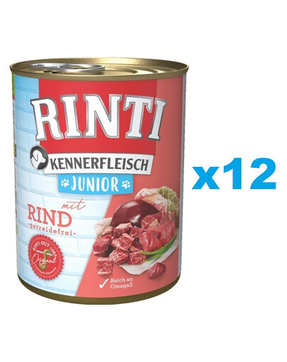 RINTI Kennerfleish Junior Beef 12x800 g