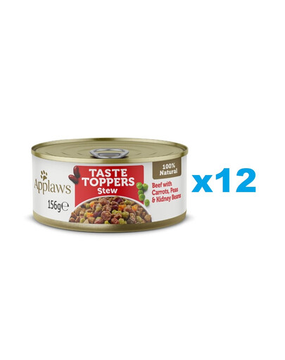 APPLAWS Taste Toppers Stew Hovězí, mrkev a hrášek 12x156 g