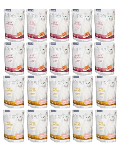 PIPER Animals Cat Adult Mix příchutě kapsička 20x100 g mokré krmivo pro kočky