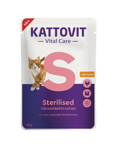 KATTOVIT Vital Care Sterilised Kuře 85 g