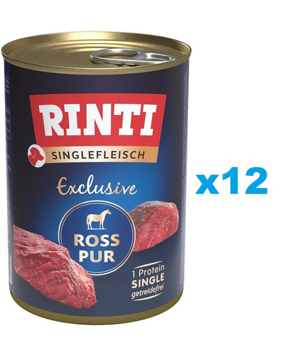 RINTI Singlefleisch Exclusive Horse Pure 12x400 g