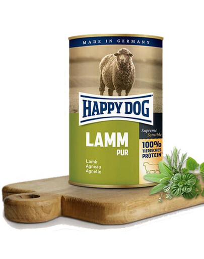 HAPPY DOG Lamm Pur Jehněčí 400 g