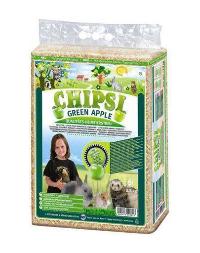 JRS Chipsi Green Apple - piliny jablečné 60 l