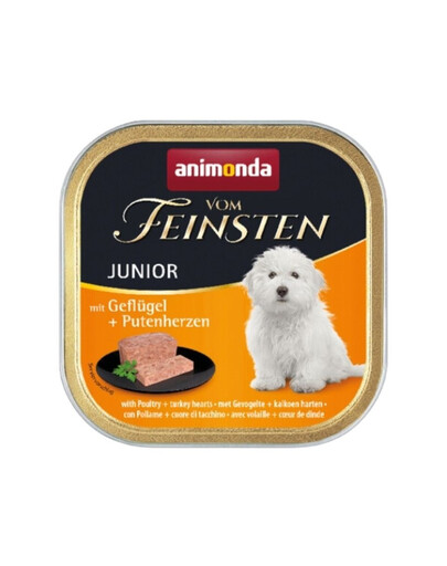 ANIMONDA Vom Feinsten Junior Kuře & krůtí srdce 150 g