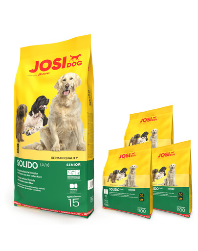 JOSERA JosiDog Senior Light 15 kg + 2,7kg (3 x 900g) GRATIS