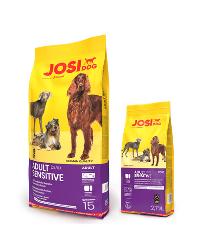 JOSERA JosiDog Adult Sensitive 15 kg + 2,7kg GRATIS