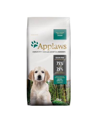 APPLAWS Puppy Small&Medium Breed 15 kg Chicken