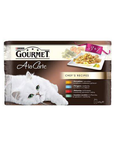 GOURMET Kapsička 85g a la carte mix 3+1 gratis