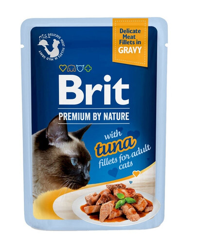 BRIT Premium Cat Fillets in Gravy kapsička s tuňákem v omáčce pro kočky 24 x 85g