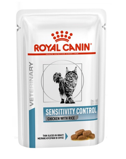ROYAL CANIN Veterinary Health Nutrition Cat Sensitivity Control Chicken&Rice Pouch 48x85 g