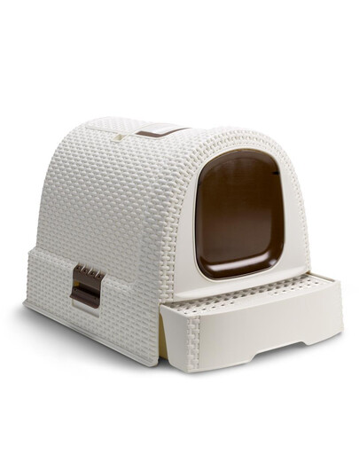 CURVER WC kočka kryté domek Rattan 39x39x51cm