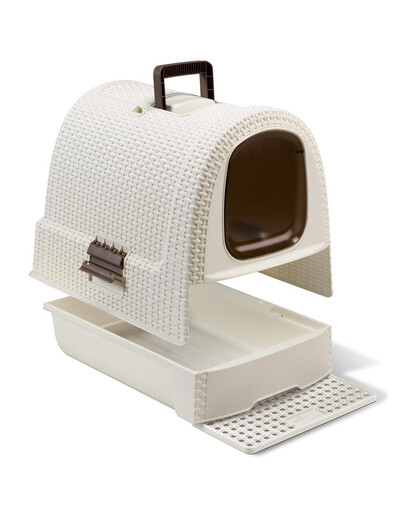 CURVER WC kočka kryté domek Rattan 39x39x51cm