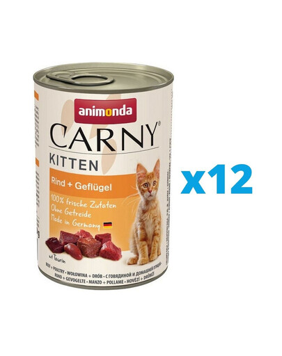 ANIMONDA Carny Kitten hovězí koktejl 12 x 400 g
